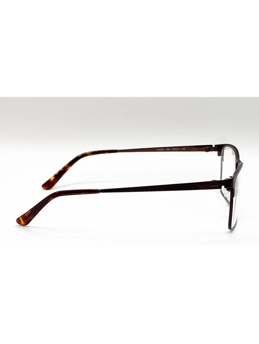Tlg NU028 C02 Matte Brown Full Rim Authentic Eyeglass Frames 57-17-145